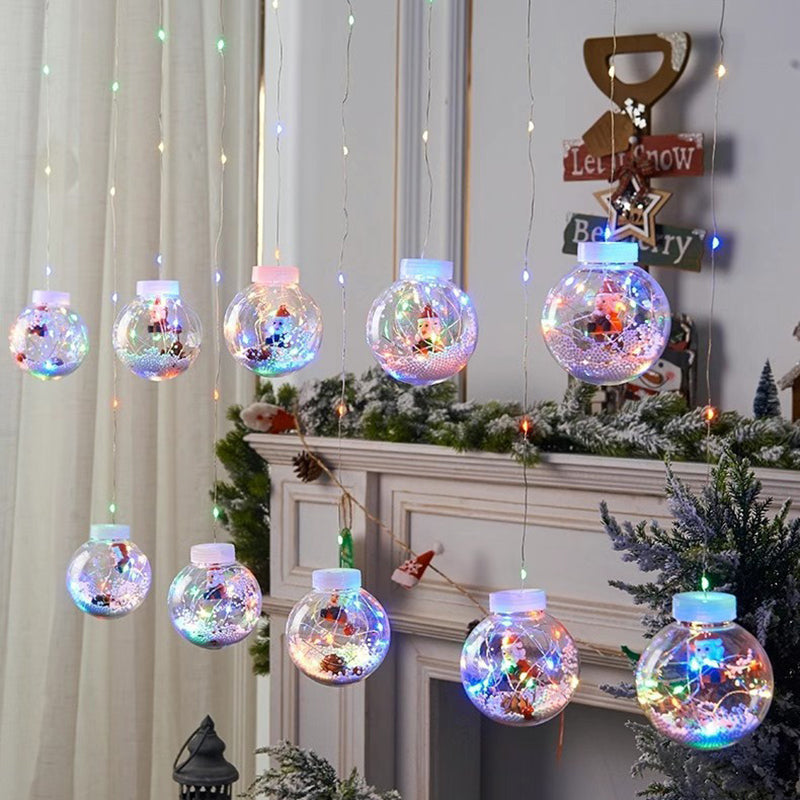 Yeouu | Contemporary Creative Christmas Tree Snowman LED Decoration String Lights For Living Room