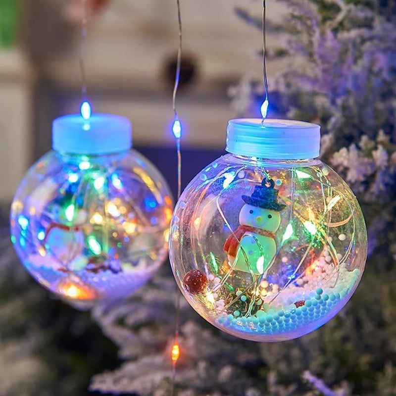 Yeouu | Contemporary Creative Christmas Tree Snowman LED Decoration String Lights For Living Room