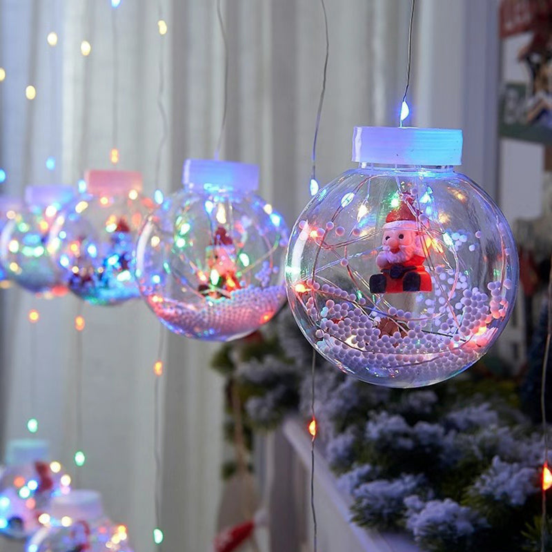 Yeouu | Contemporary Creative Christmas Tree Snowman LED Decoration String Lights For Living Room