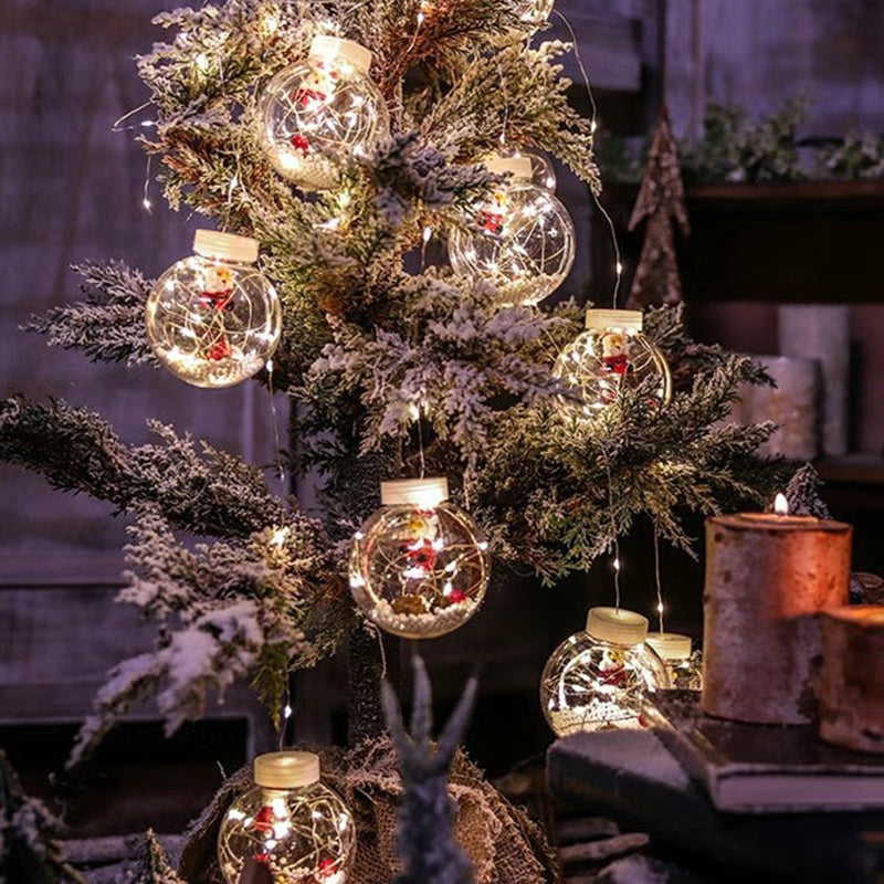 Yeouu | Contemporary Creative Christmas Tree Snowman LED Decoration String Lights For Living Room
