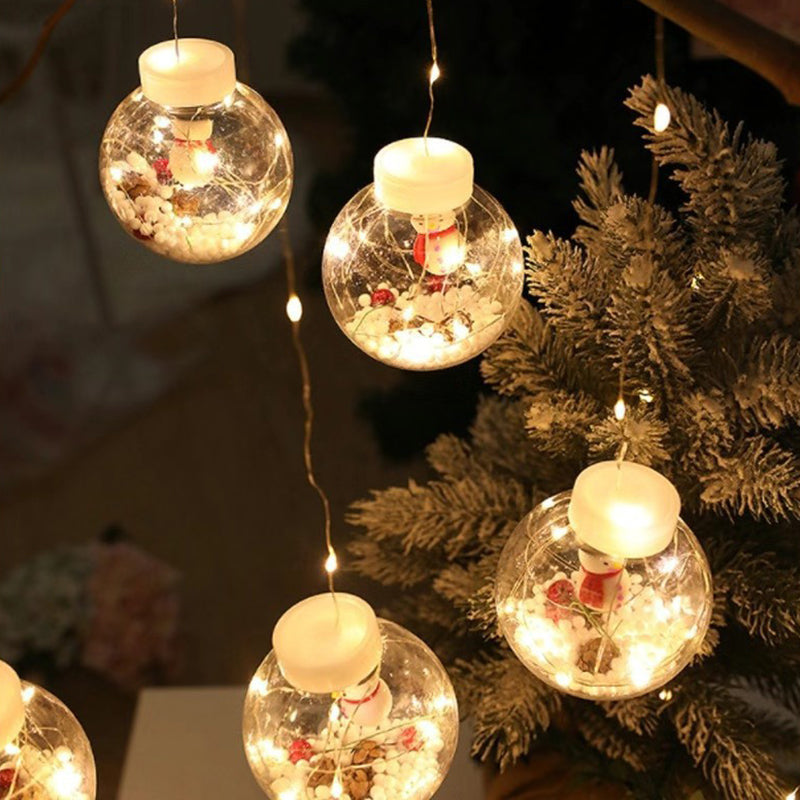 Yeouu | Contemporary Creative Christmas Tree Snowman LED Decoration String Lights For Living Room