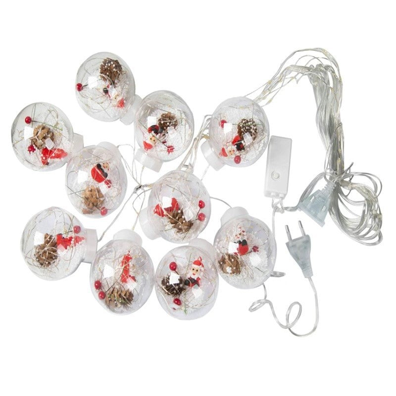 Yeouu | Contemporary Creative Christmas Tree Snowman LED Decoration String Lights For Living Room