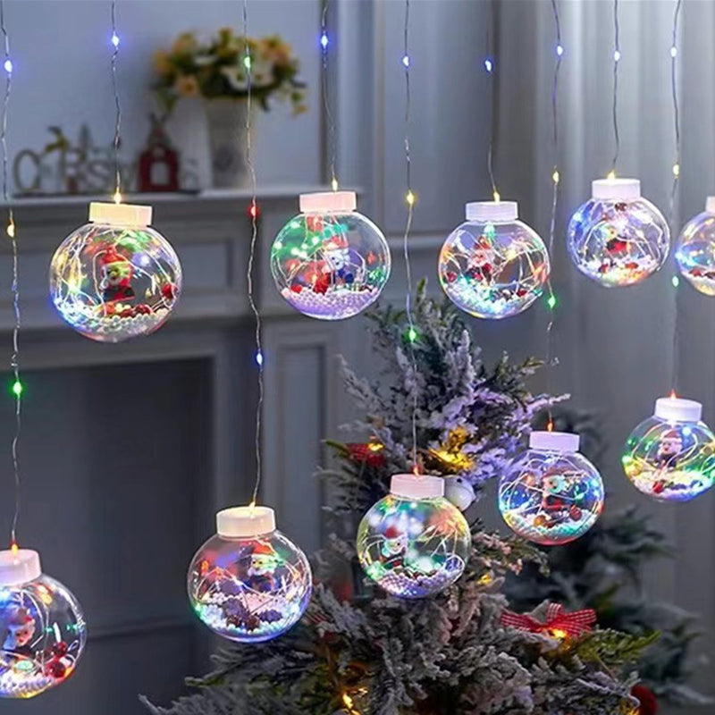 Yeouu | Contemporary Creative Christmas Tree Snowman LED Decoration String Lights For Living Room