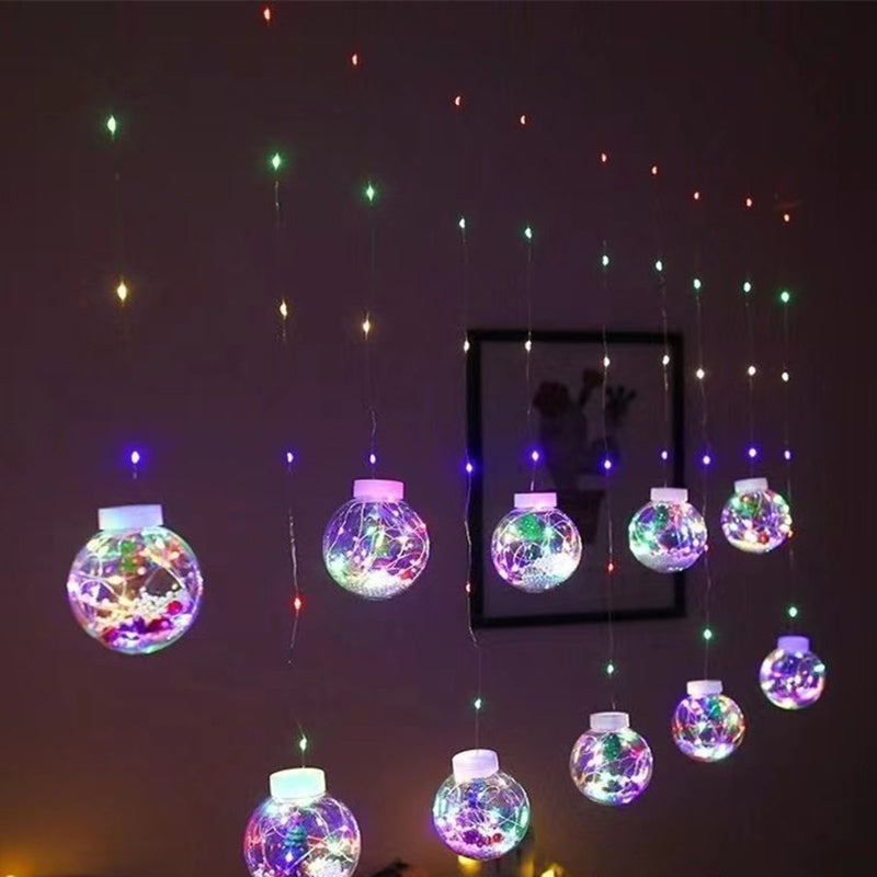 Yeouu | Contemporary Creative Christmas Tree Snowman LED Decoration String Lights For Living Room