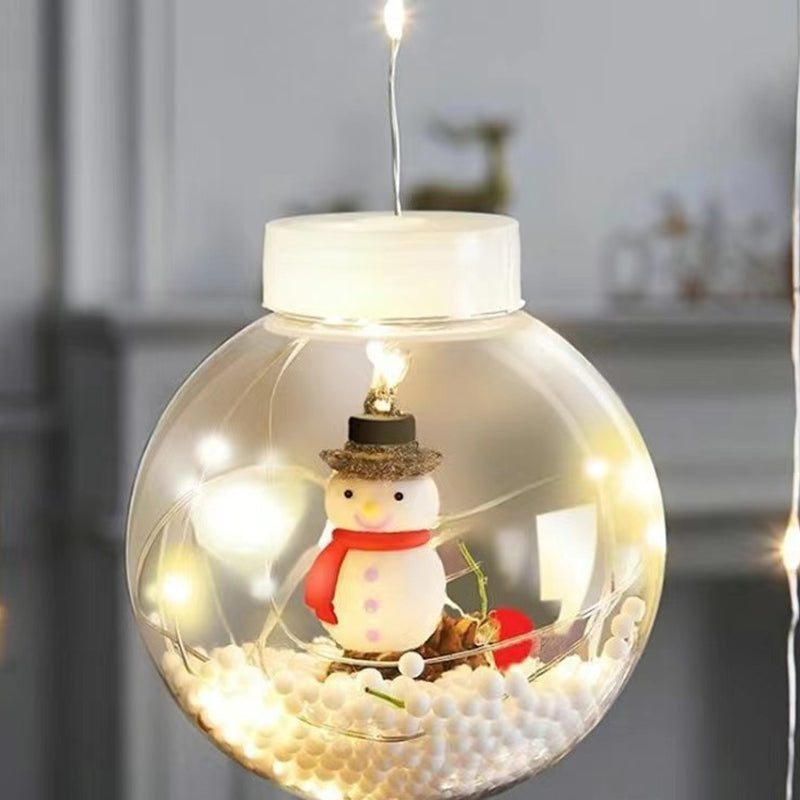 Yeouu | Contemporary Creative Christmas Tree Snowman LED Decoration String Lights For Living Room