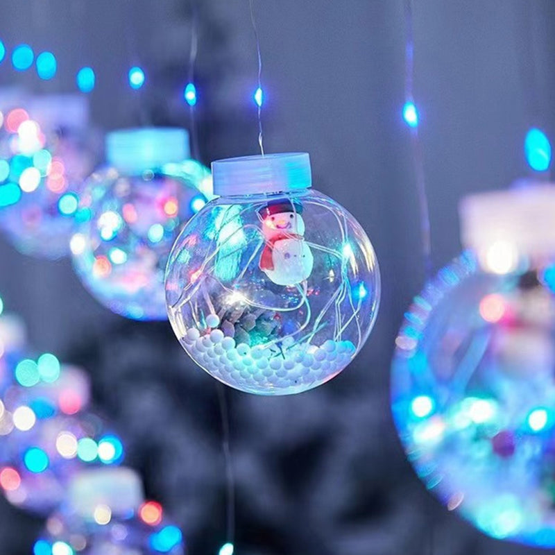Yeouu | Contemporary Creative Christmas Tree Snowman LED Decoration String Lights For Living Room