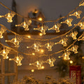 Yeouu | Modern Art Deco Battery USB PVC Deer Snow Star Christmas Tree Decoration LED String Light For Entertainment Room