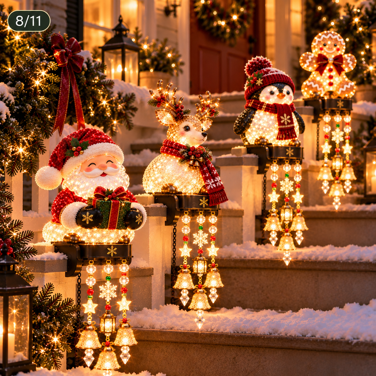 Yeouu | Glowing Christmas Railing Decoration
