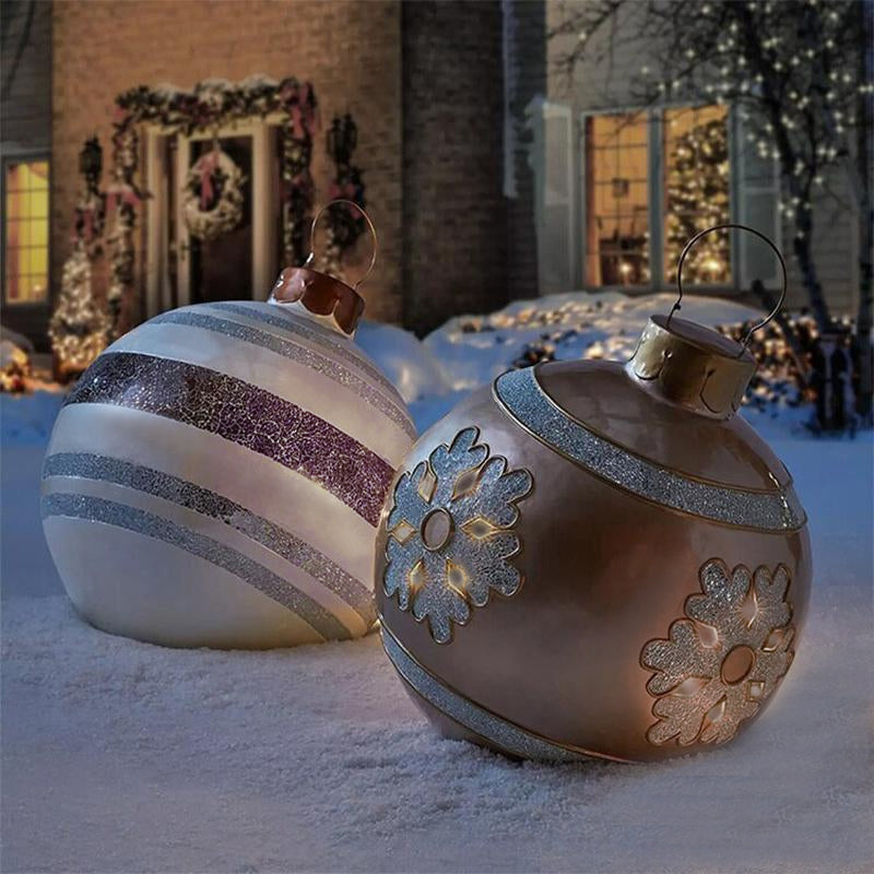 Yeouu | Inflatable Christmas Ball Outdoor Decorated