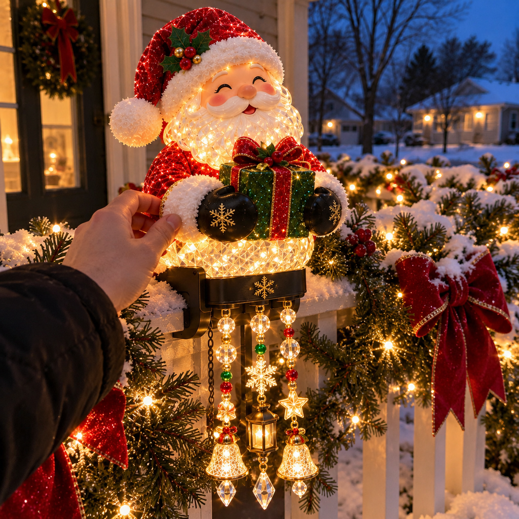 10W+SOLD!🔥🎅Christmas Porch Railing Lights – 4 Festive Character Designs🎄