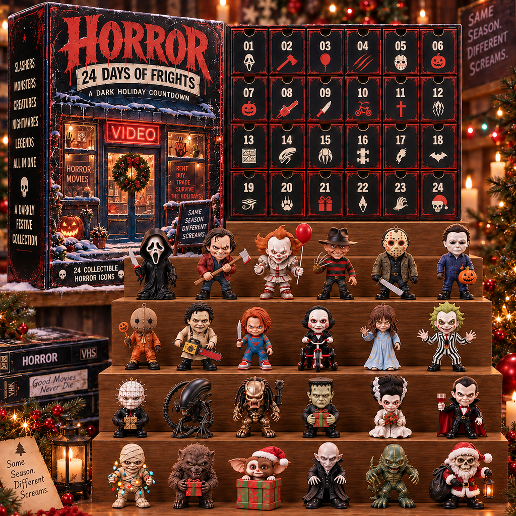 24 Days of Frights Horror Christmas Countdown | Dark Holiday Collector Advent Set