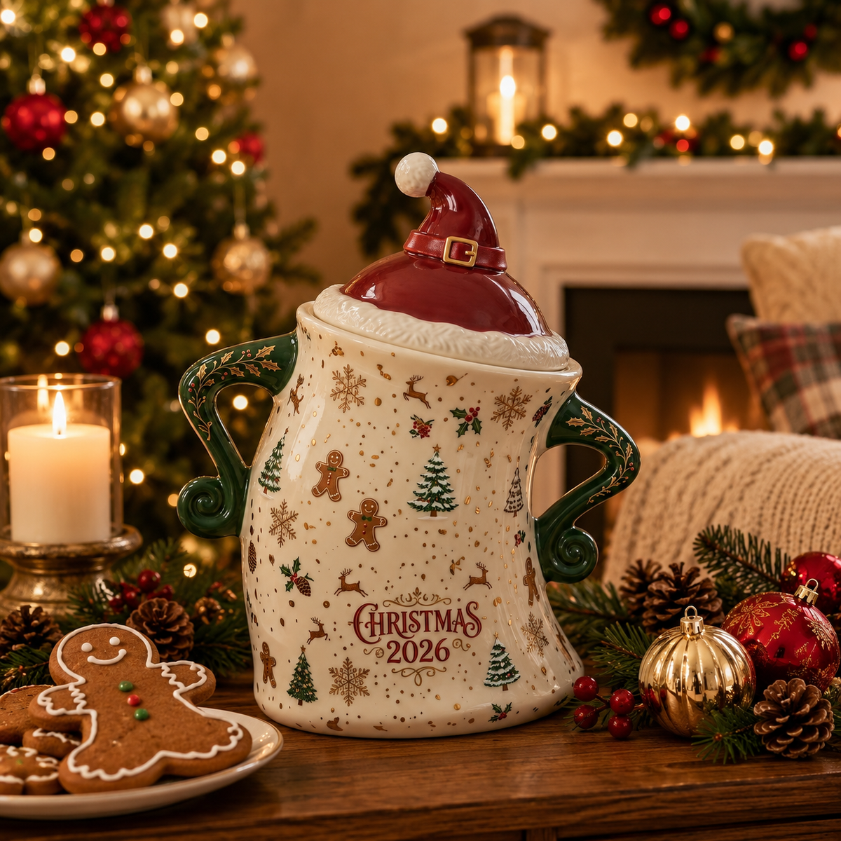 "Christmas 2026" Storage Jar