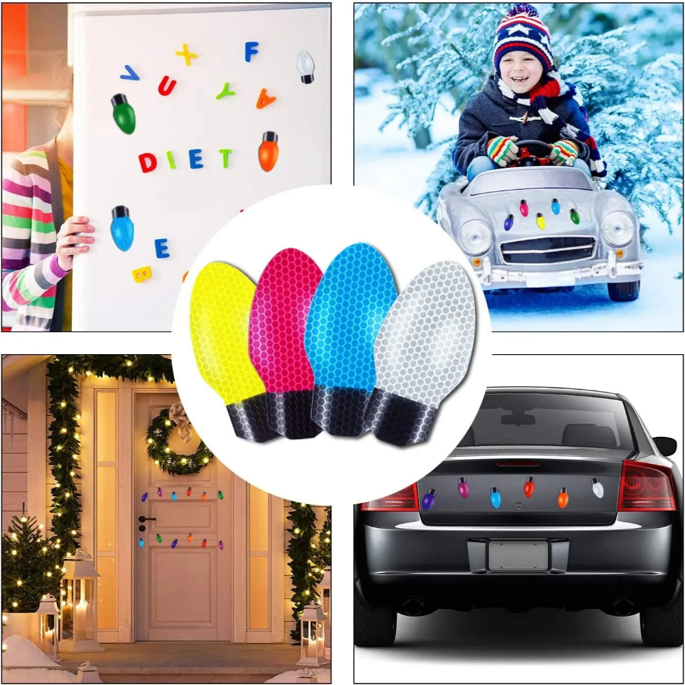 Yeouu | Christmas Reflective Magnet Bulb Decorations