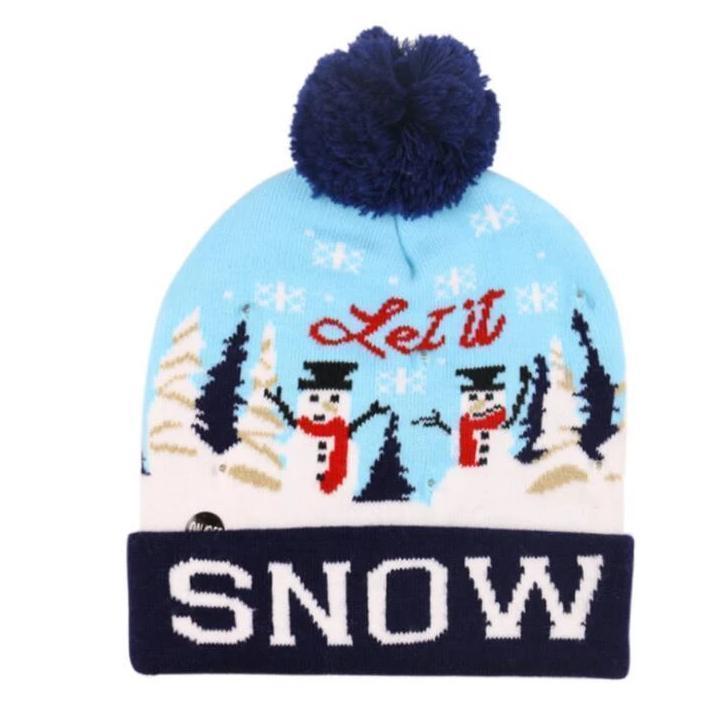 Yeouu | 🎅LED Christmas Knitted Hats Light up Xmas Beanie