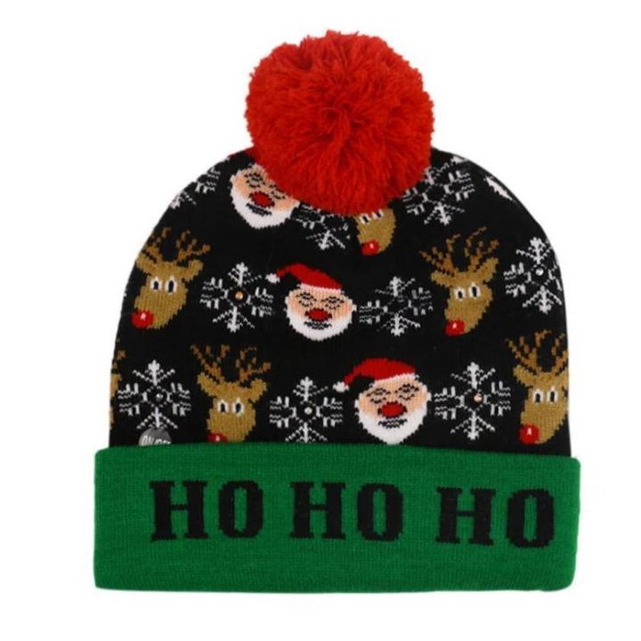 Yeouu | 🎅LED Christmas Knitted Hats Light up Xmas Beanie