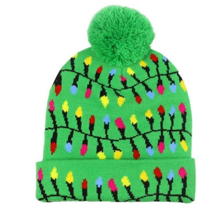 Yeouu | 🎅LED Christmas Knitted Hats Light up Xmas Beanie