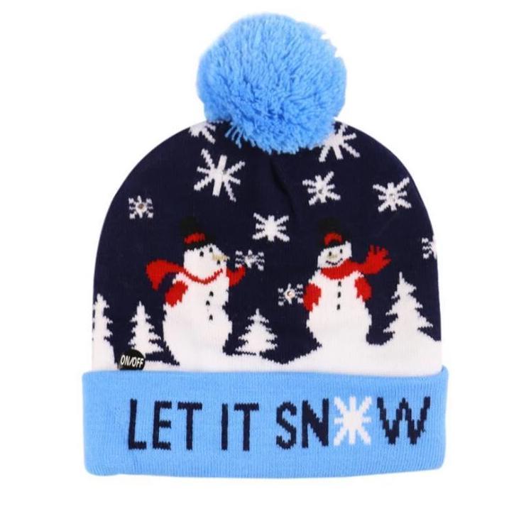 Yeouu | 🎅LED Christmas Knitted Hats Light up Xmas Beanie