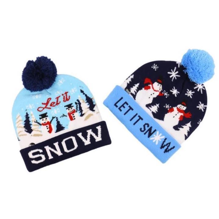 Yeouu | 🎅LED Christmas Knitted Hats Light up Xmas Beanie