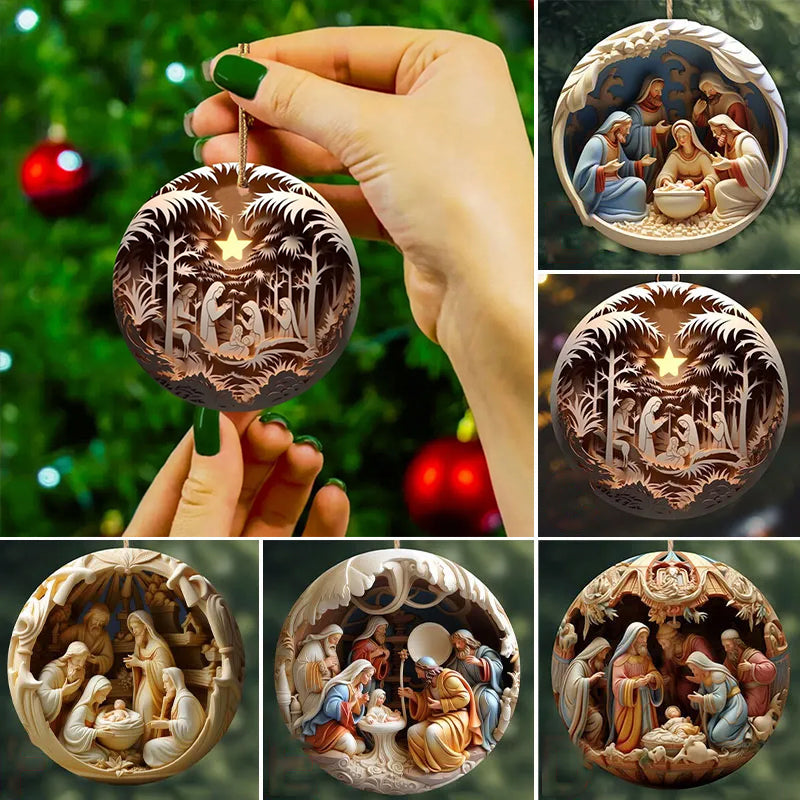 Yeouu | Nativity Christmas ornament