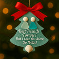 Sea Glass Christmas Tree Friendship Ornament