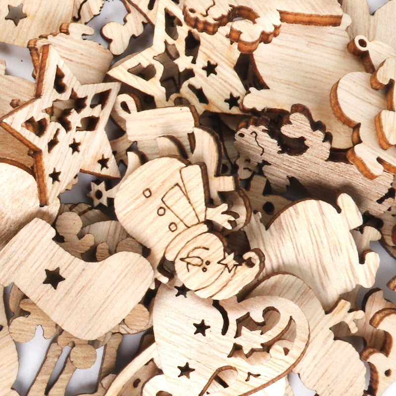 Yeouu | Wooden Winter Happy Christmas Ornaments