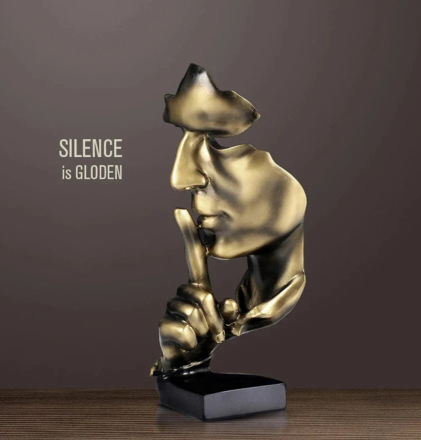 Silent Thinker Abstract Face Home Decor