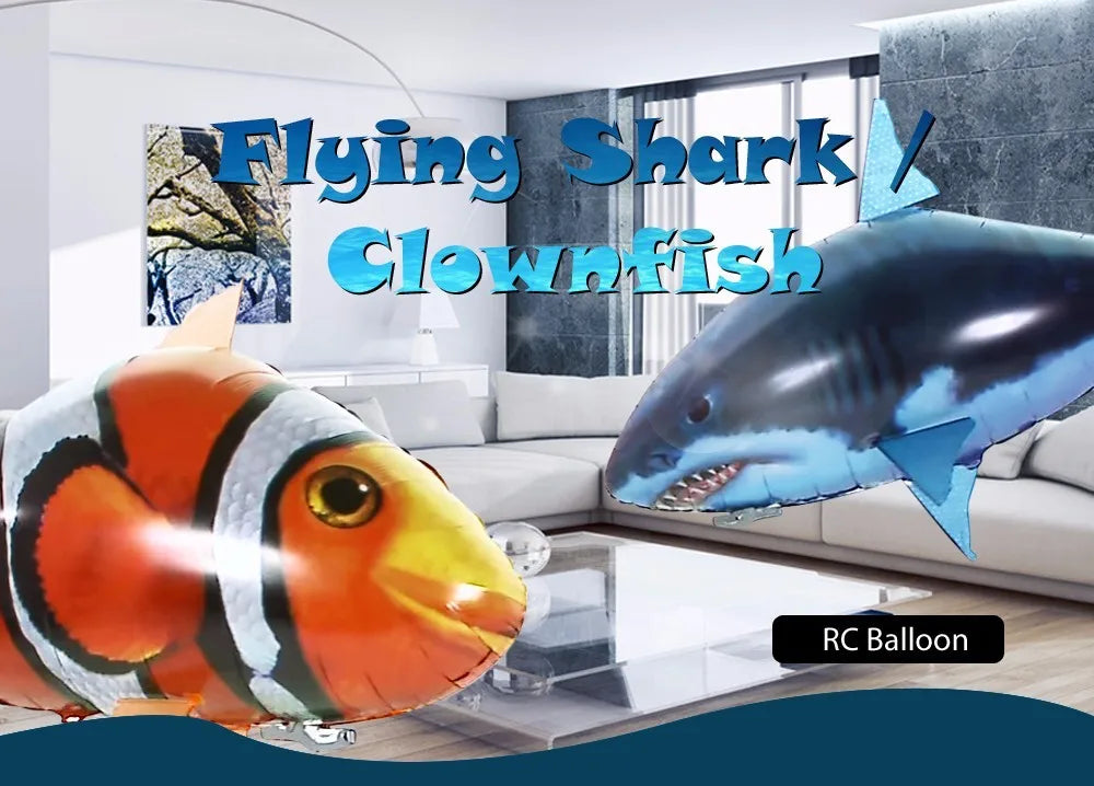 Inflatable Remote Control Shark Fish Toy