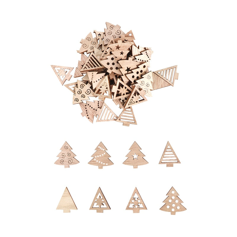 Yeouu | Wooden Winter Happy Christmas Ornaments