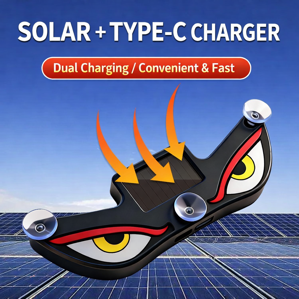 Solar Demon Eye LED Car Window Light