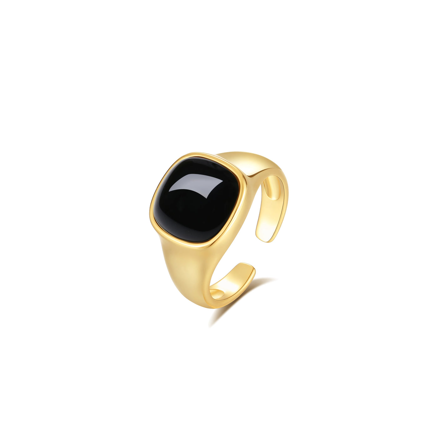 Nocturne Black Onyx Square Ring