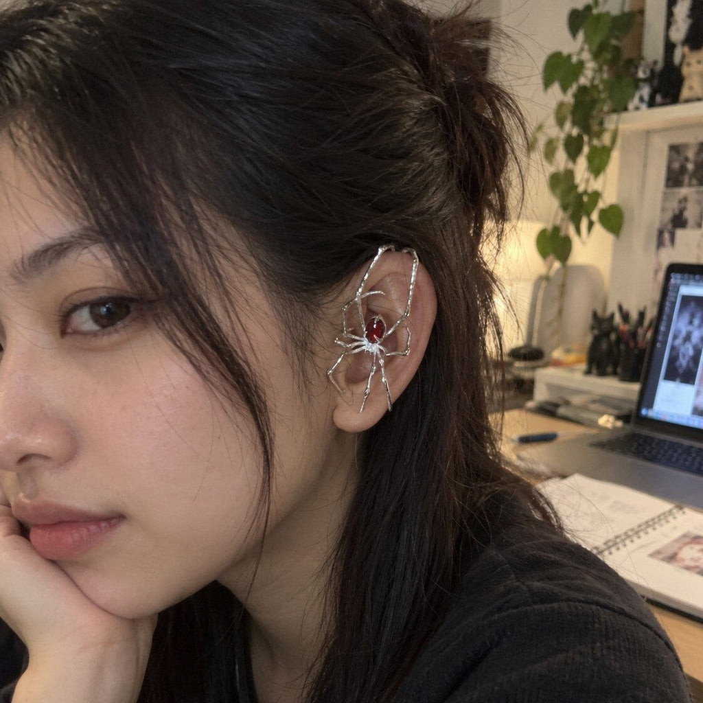 Midnight Spider Earrings