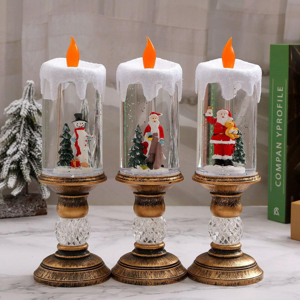 Christmas decoration lantern with snow globe Yeouu