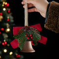 Festive Christmas bell with pine cone decoration Yeouu