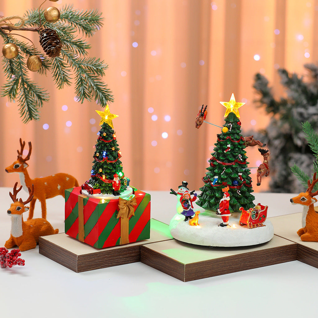 Decorative Christmas Tree Music Box Yeouu