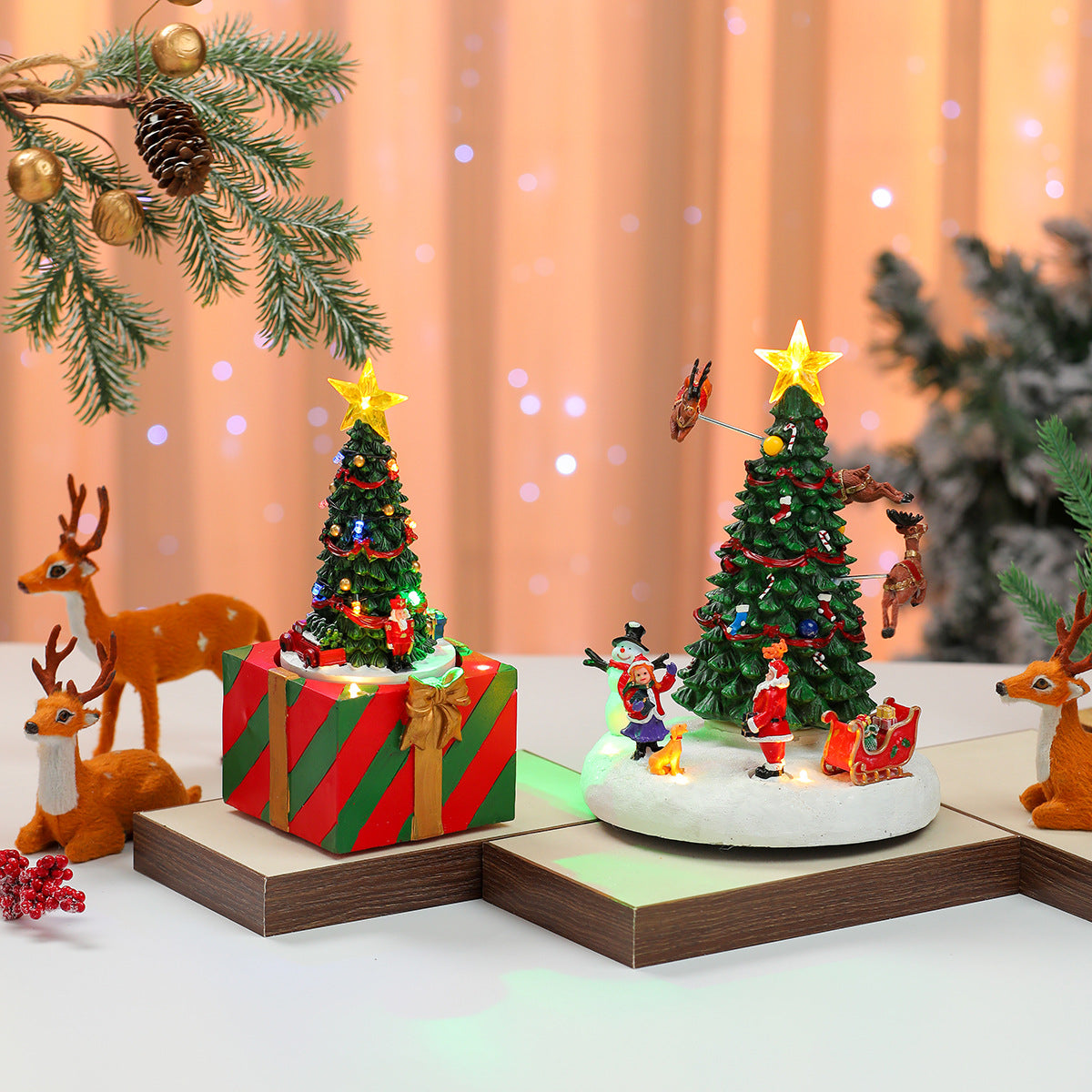 Decorative Christmas Tree Music Box Yeouu