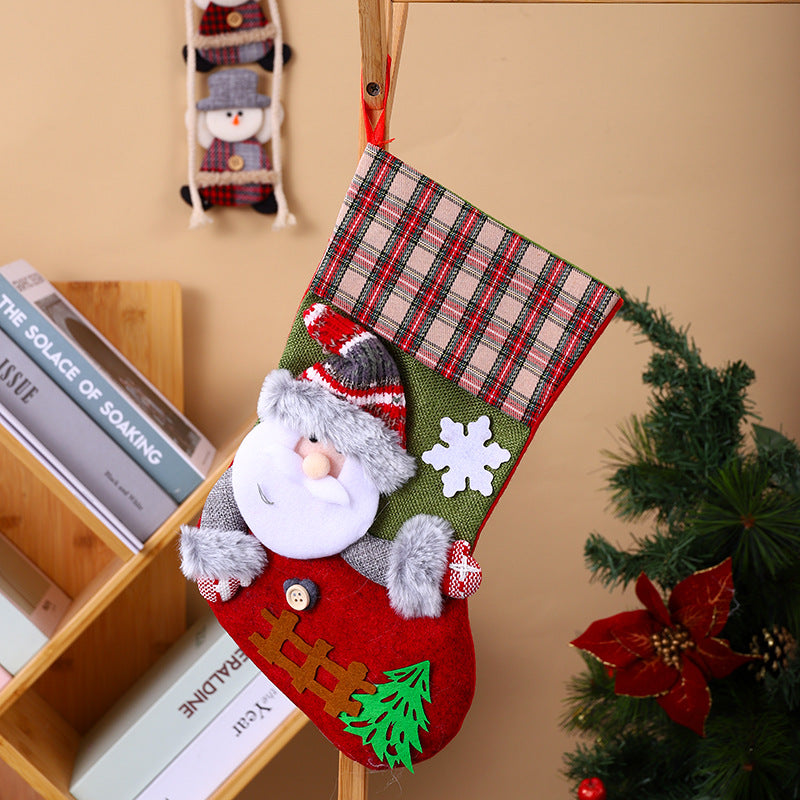 Christmas stocking with creative designs Yeouu