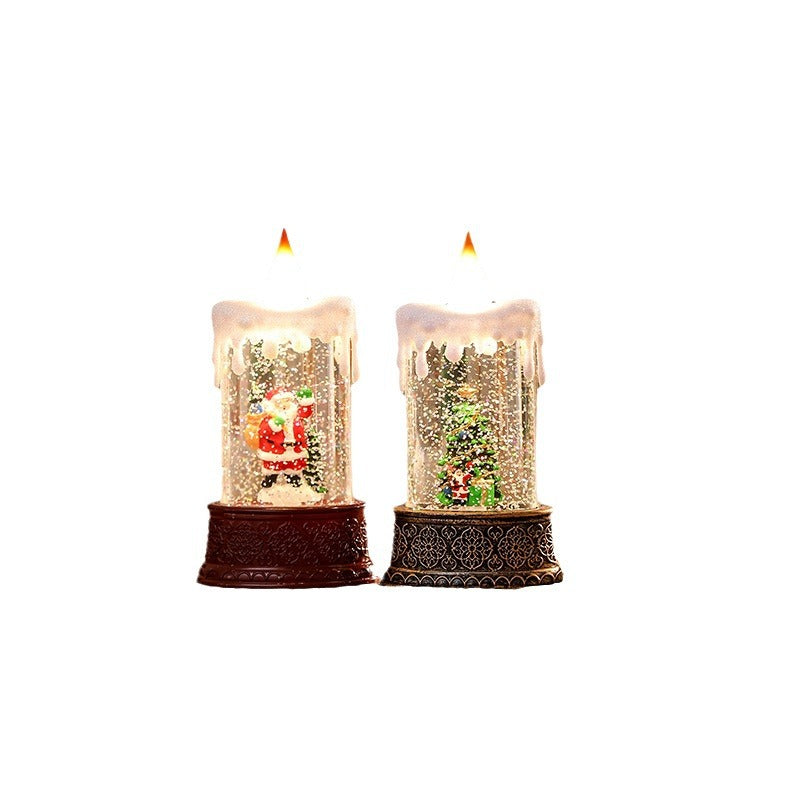 Christmas lantern with movable Santa motif Yeouu