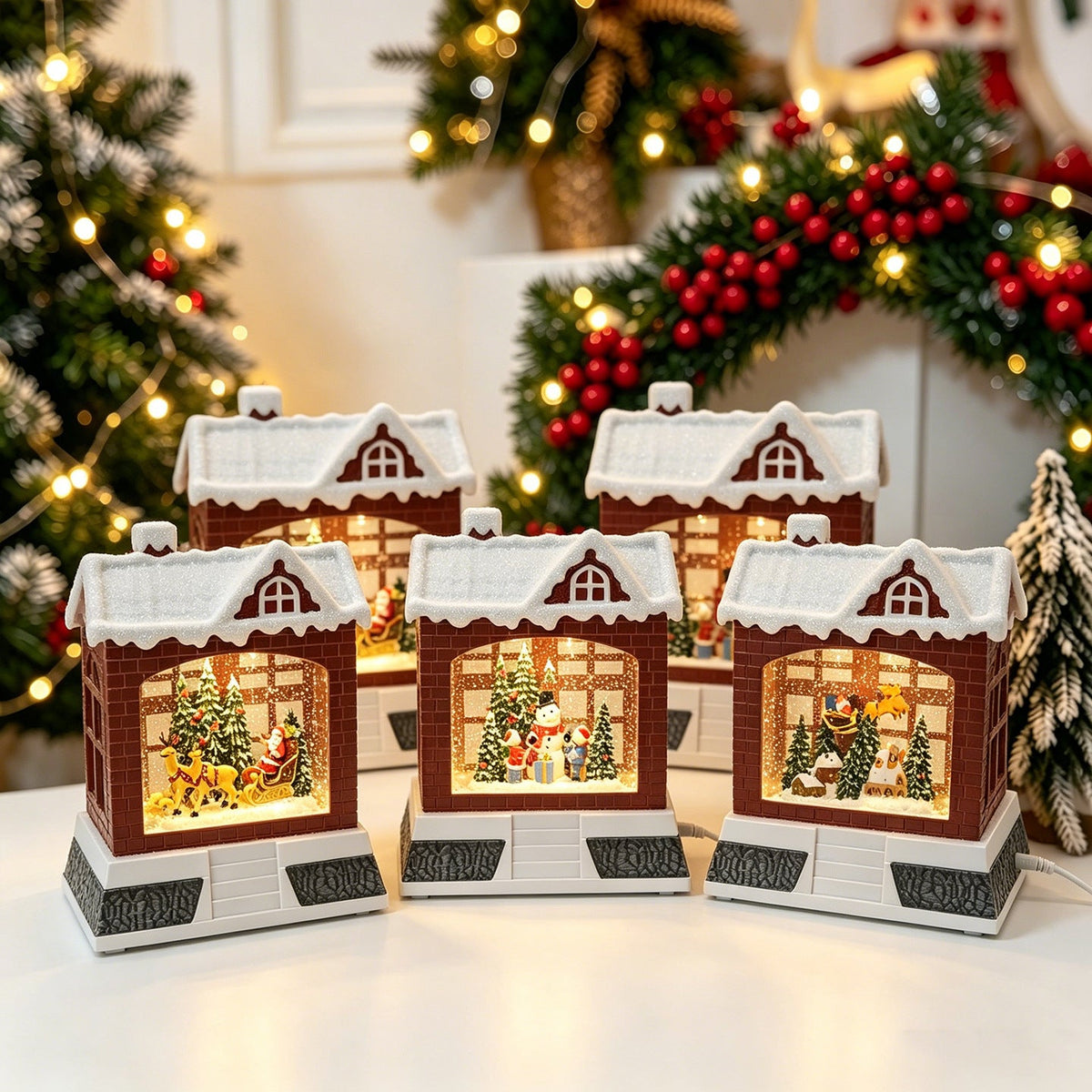 Decorative Christmas lantern with lights Yeouu