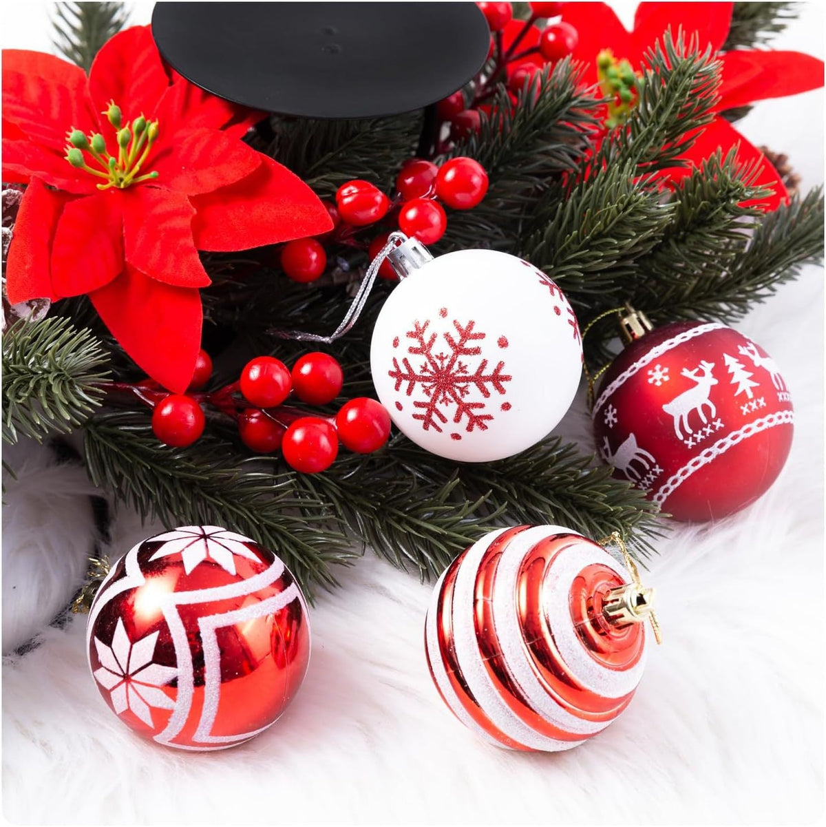 Festive Decorative Christmas Ornament Set Yeouu