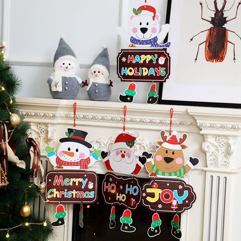 Decorative Christmas Snowman Sign Yeouu