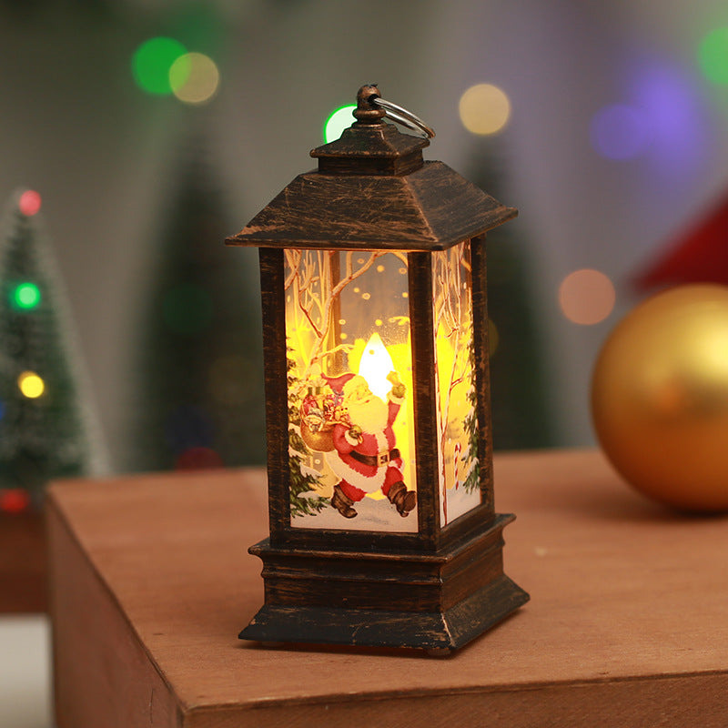 Nostalgic Christmas lantern with LED light Yeouu