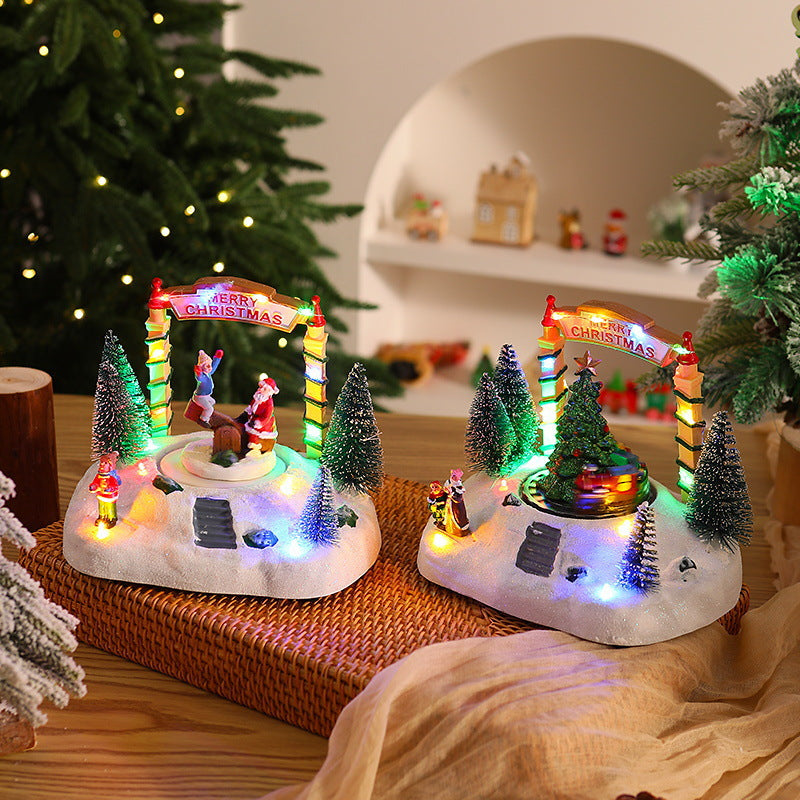 Festive Christmas decoration with lights Yeouu