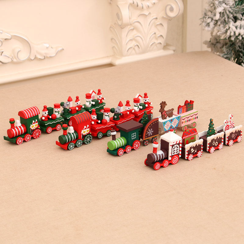 Decorative Christmas Train Ornament Yeouu