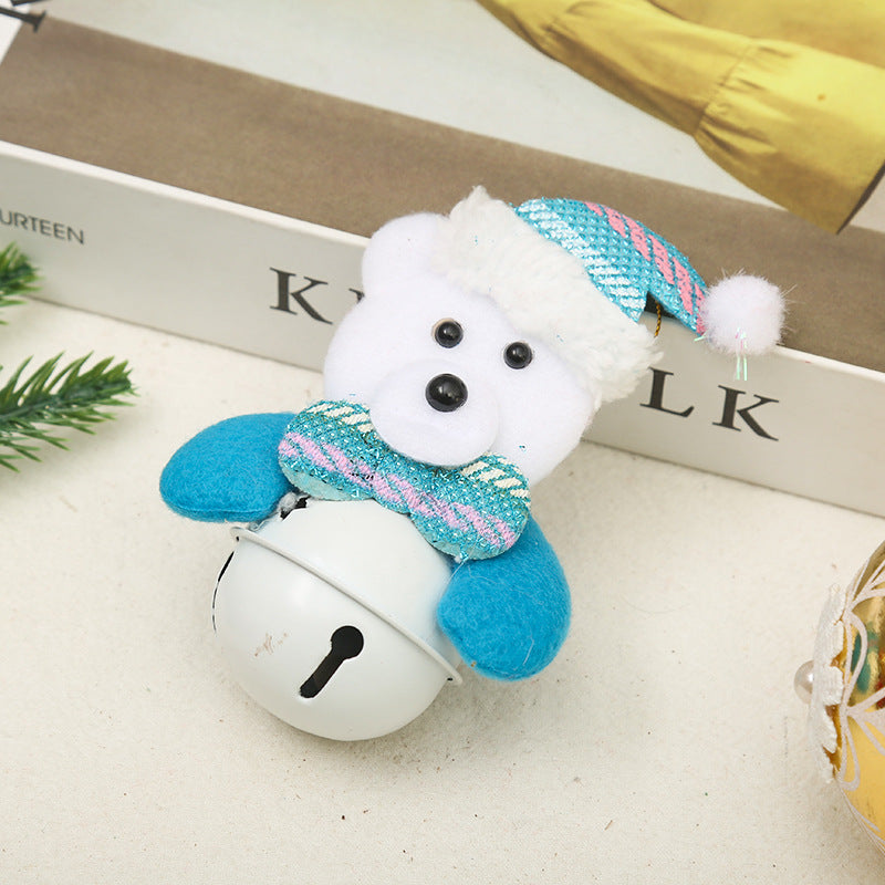 Festive Christmas Bell with Santa Motif Yeouu