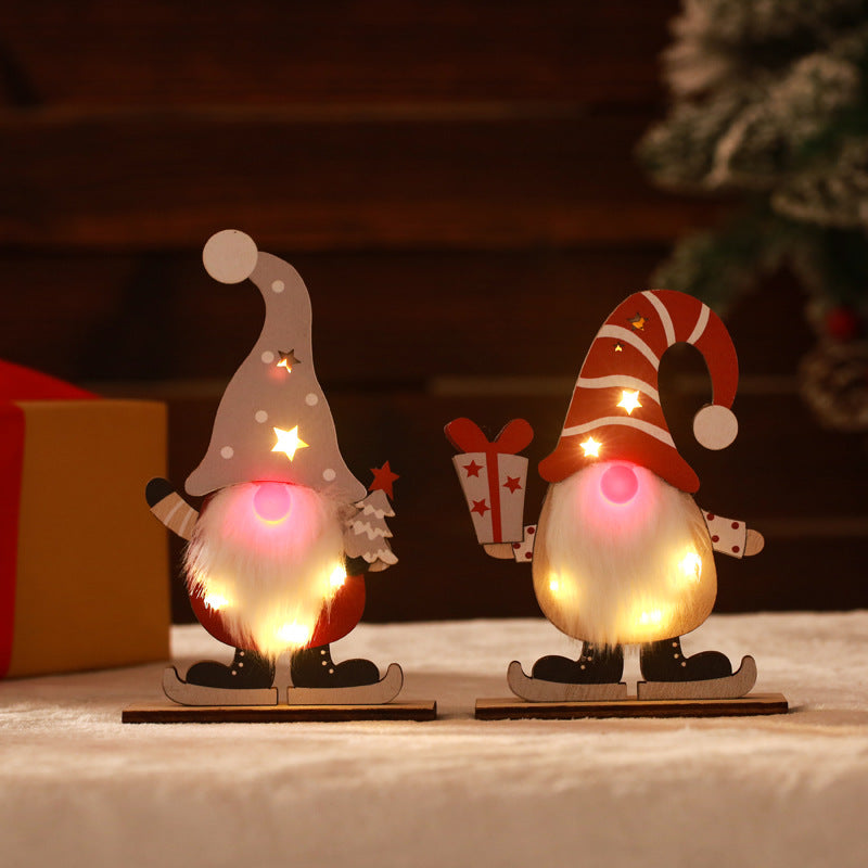 Decorative Christmas gnome with LED lighting Yeouu