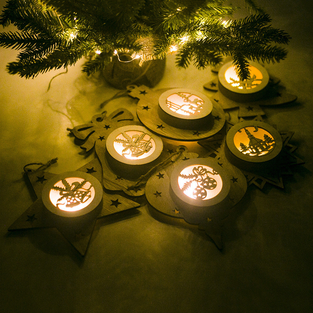 Decorative Wooden Christmas Ornament Yeouu