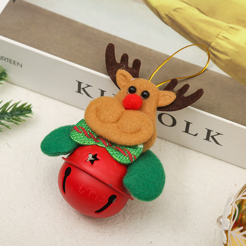 Festive Christmas Bell with Santa Motif Yeouu