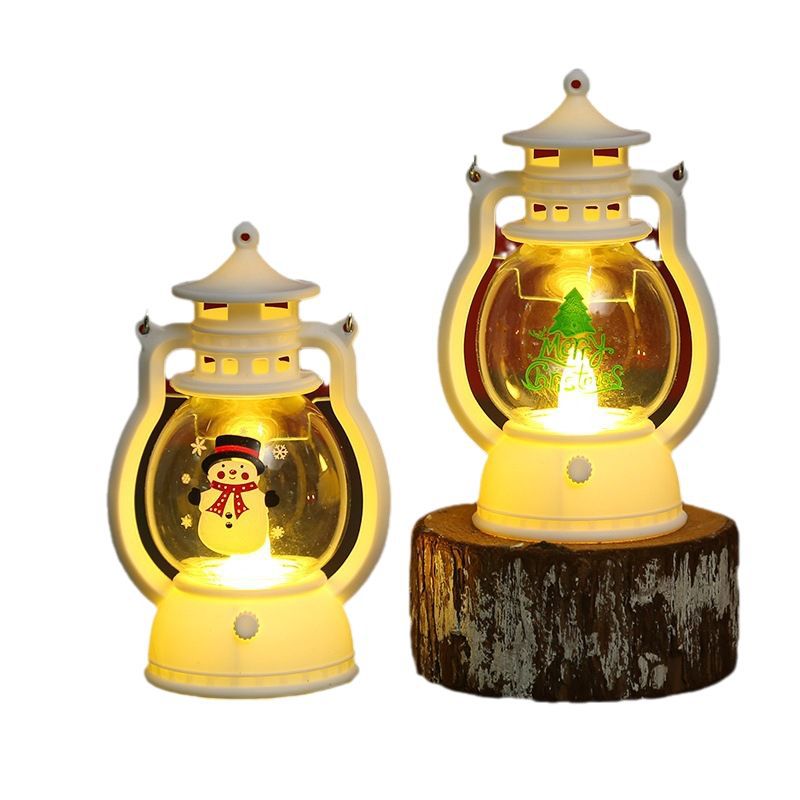 Decorative Christmas lantern with Santa Claus motif Yeouu