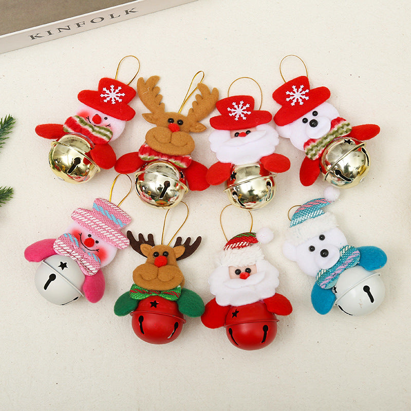 Festive Christmas Bell with Santa Motif Yeouu
