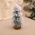 Miniature Snow-Covered Christmas Tree Decoration Yeouu